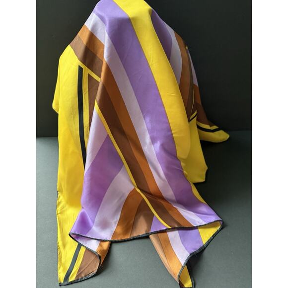 Vtg. Scarf Square Geometric 30” Color Block Career Multi-functional Art Deco MCM - Picture 4 of 8